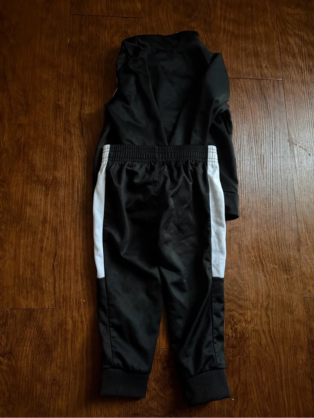 Puma Kids Black and White Jogger Set